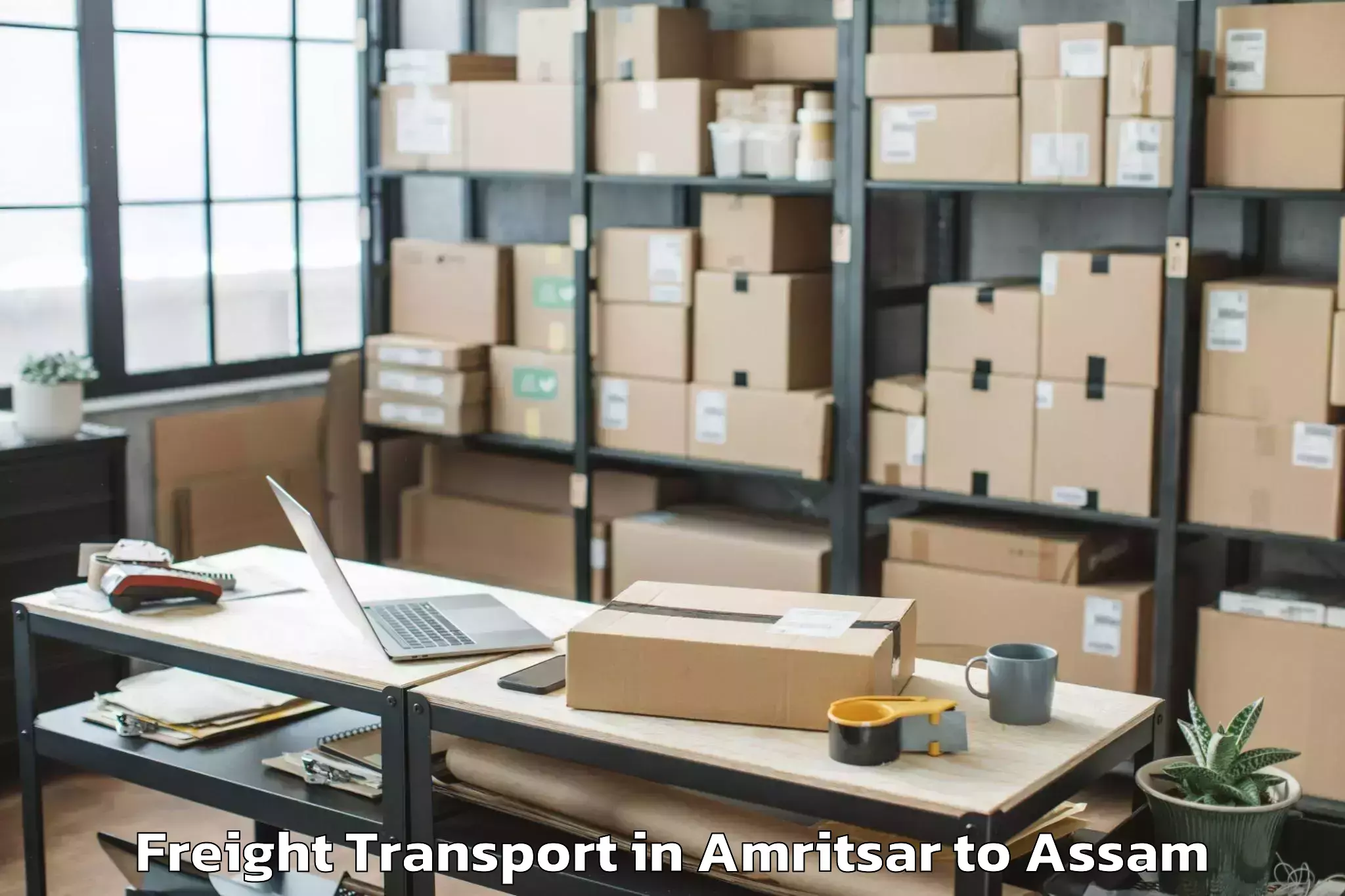 Affordable Amritsar to Jorhat Freight Transport